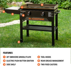 28" Griddle with Hard Cover