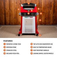 Fornoteca Pizza Oven-Red